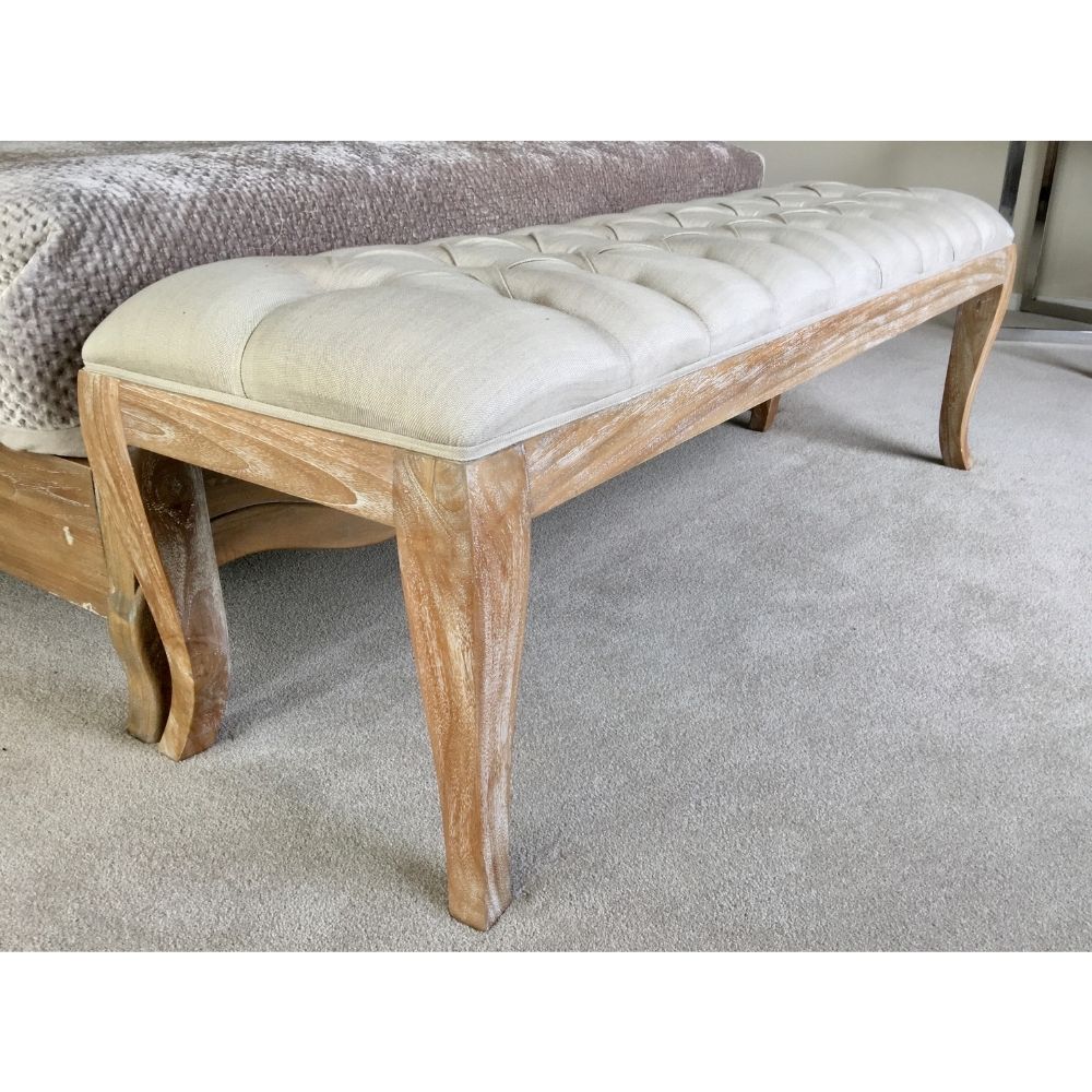 Rustic bed online bench