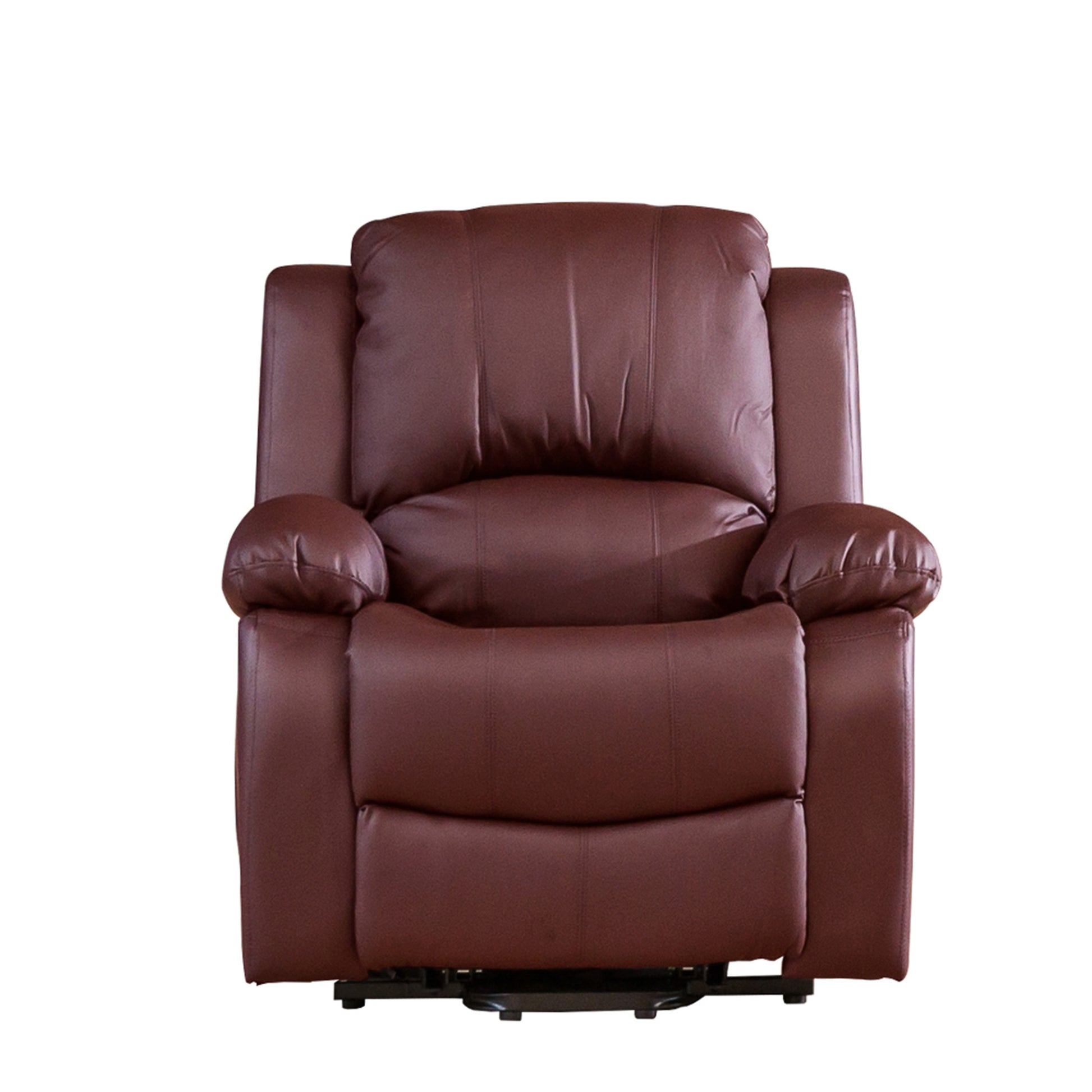 Commercial Grade Leather Mid Size Recliner Sofa Available in black, brown, burgundy, cream, grey *** - CasaFenix