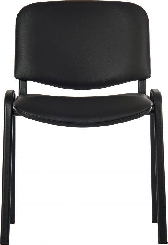 CONFERENCE SIDE CHAIR PU BLACK OFFICE CHAIR Home office chairs CasaFenix