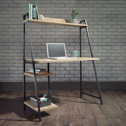 INDUSTRIAL STYLE BENCH DESK WITH SHELF CasaFenix