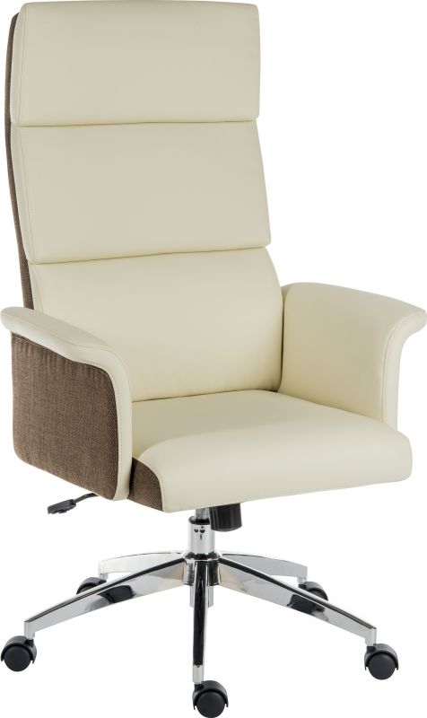 ELEGANCE HIGH BACK CREAM OFFICE CHAIR Home office chairs CasaFenix