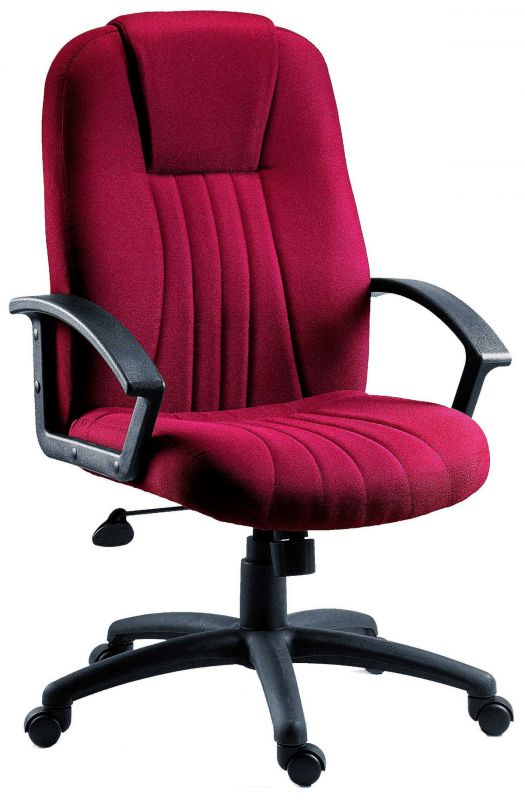 CITY FABRIC BURGUNDY OFFICE CHAIR Home office chairs CasaFenix