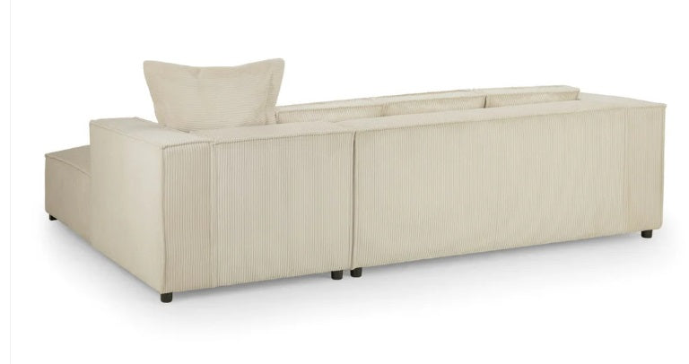 Chloe Fabric Corner Sofa in Beige or Grey 200 x 171cm overall Size (Copy) Sofa CasaFenix