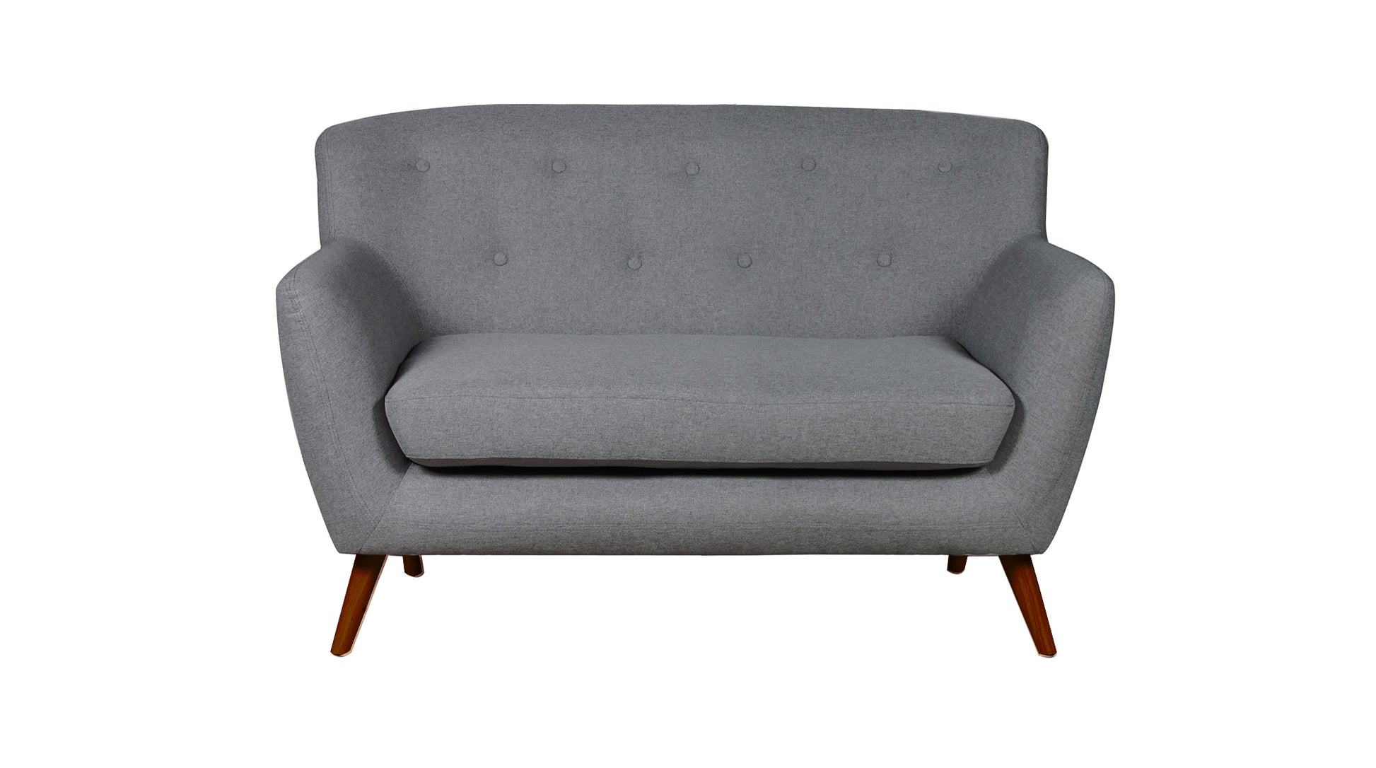 Commercial Grade Woven Fabric Minimalist Settee. 1,2,3 Seat Sofa Available in dark grey, light grey, teal *** - CasaFenix