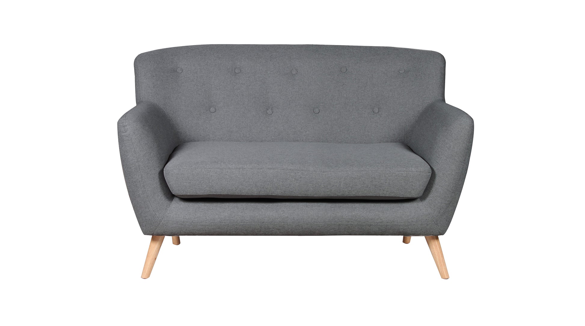 Commercial Grade Woven Fabric Minimalist Settee. 1,2,3 Seat Sofa Available in dark grey, light grey, teal *** - CasaFenix