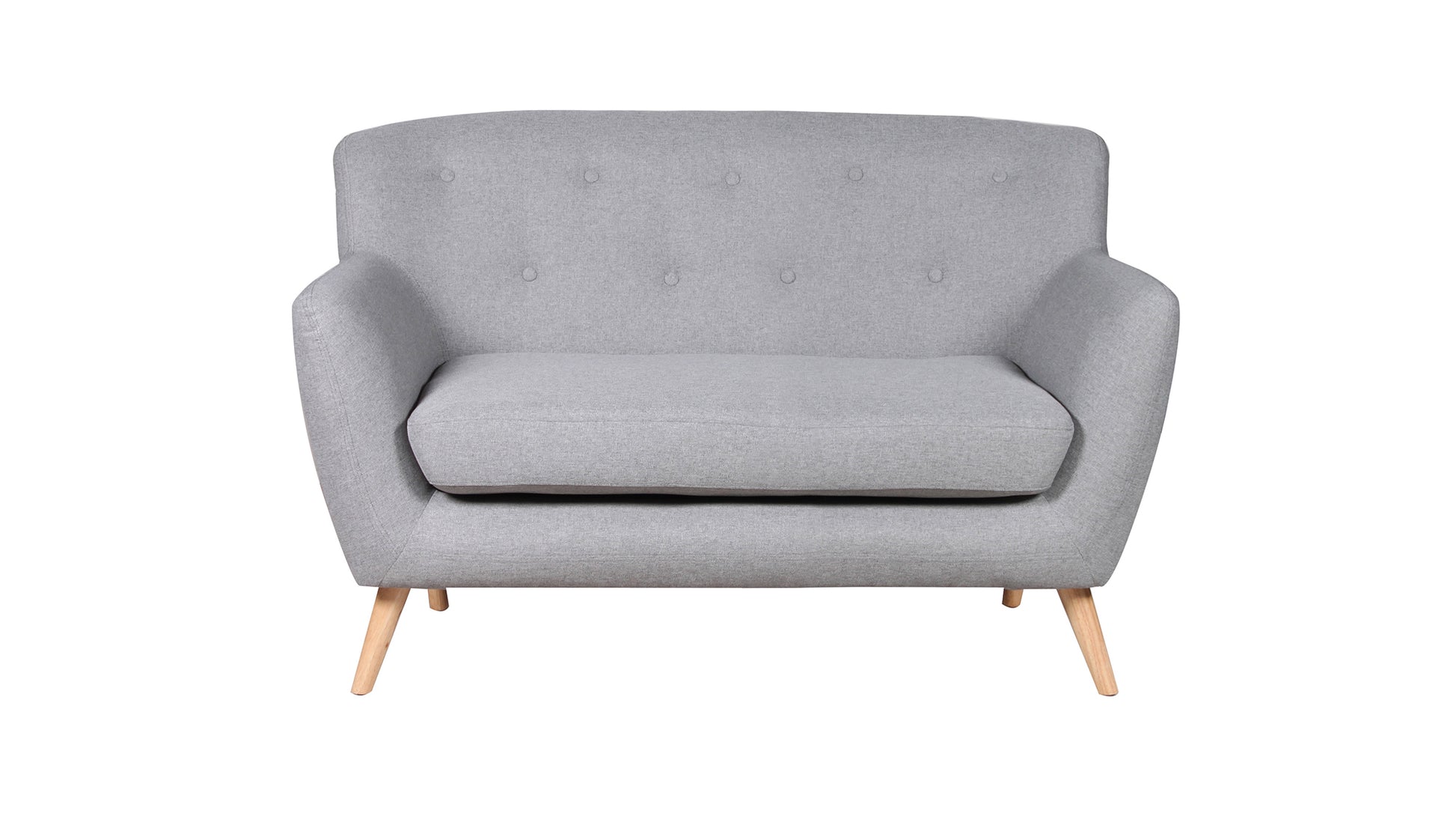 Commercial Grade Woven Fabric Minimalist Settee. 1,2,3 Seat Sofa Available in dark grey, light grey, teal *** - CasaFenix