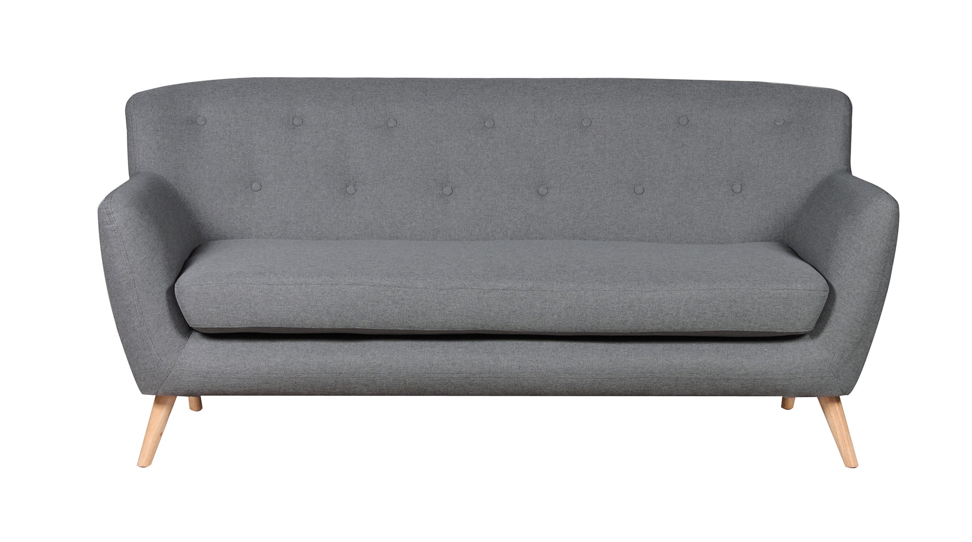 Commercial Grade Woven Fabric Minimalist Settee. 1,2,3 Seat Sofa Available in dark grey, light grey, teal *** - CasaFenix