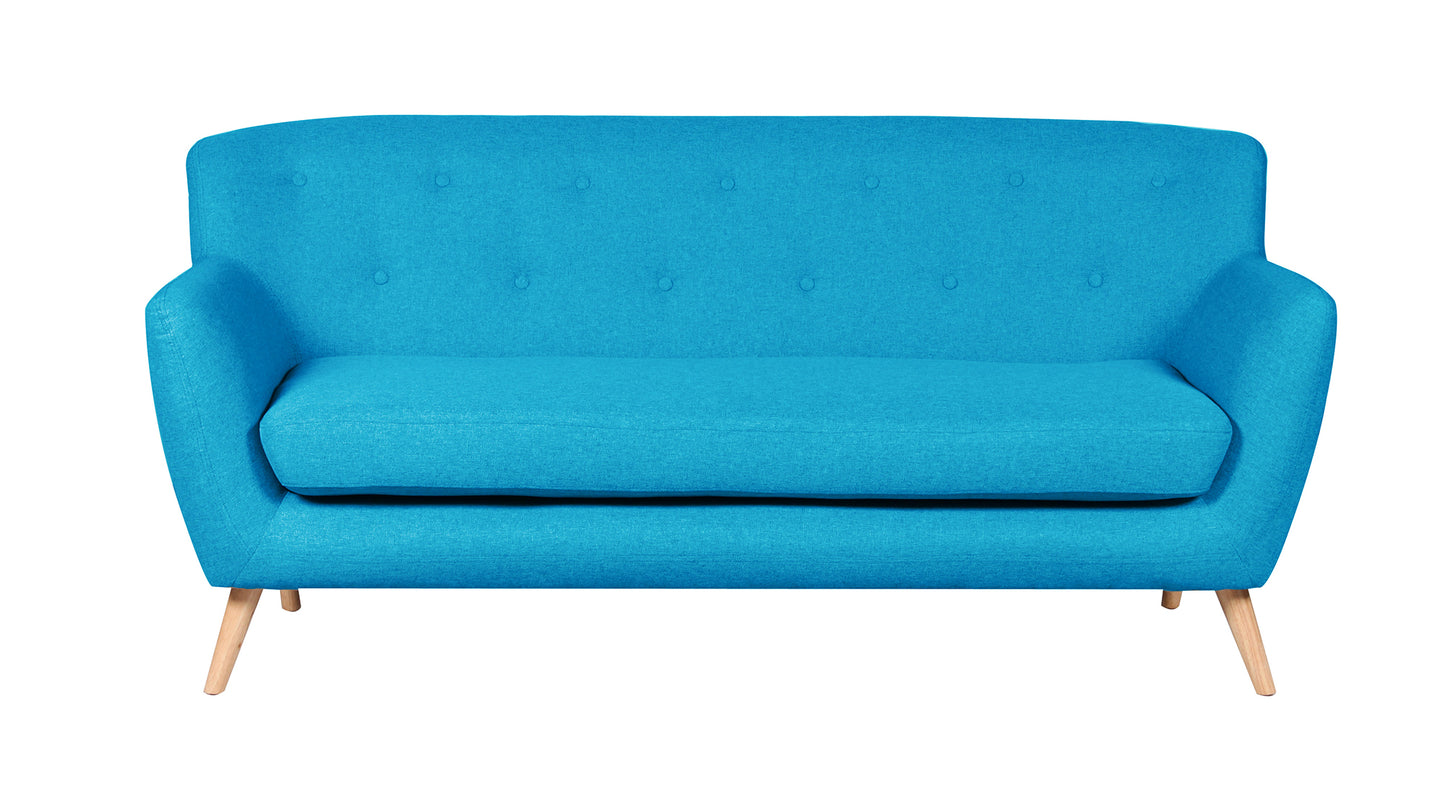 Commercial Grade Woven Fabric Minimalist Settee. 1,2,3 Seat Sofa Available in dark grey, light grey, teal *** - CasaFenix