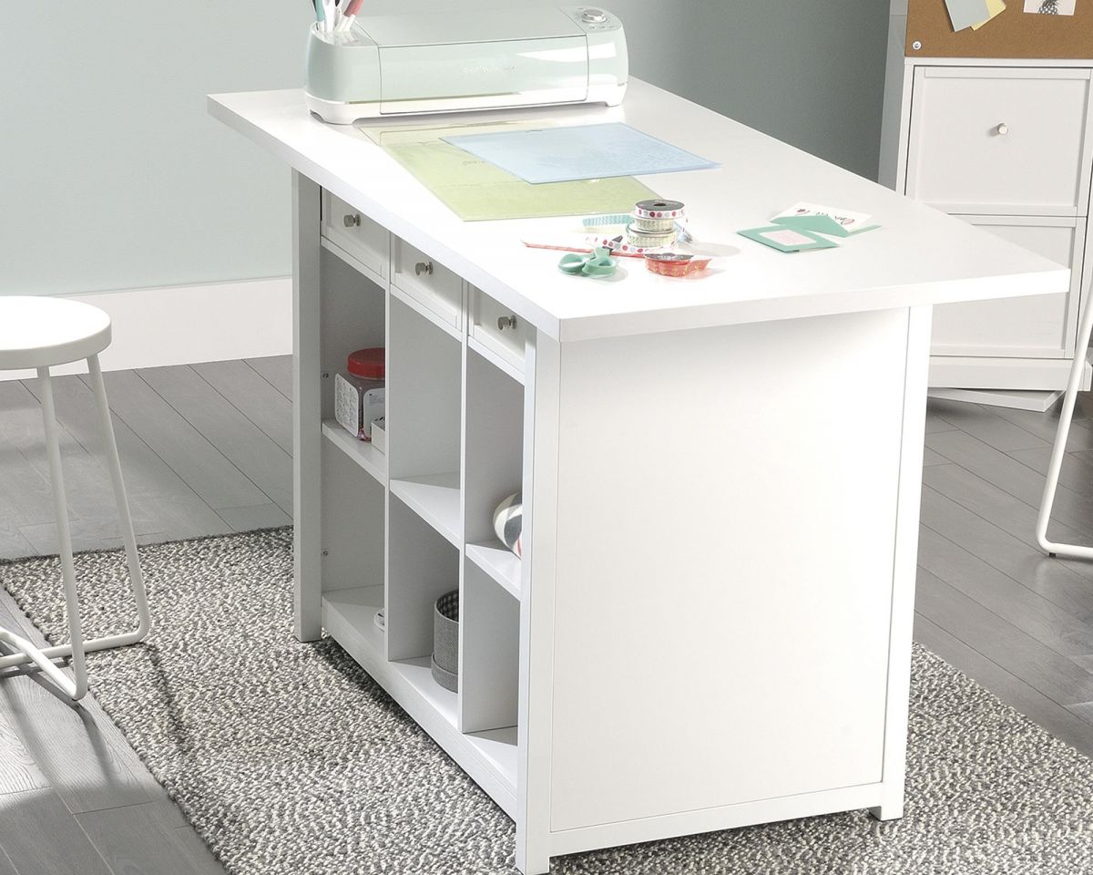 CRAFT WORK TABLE/ISLAND SOFT WHITE CasaFenix