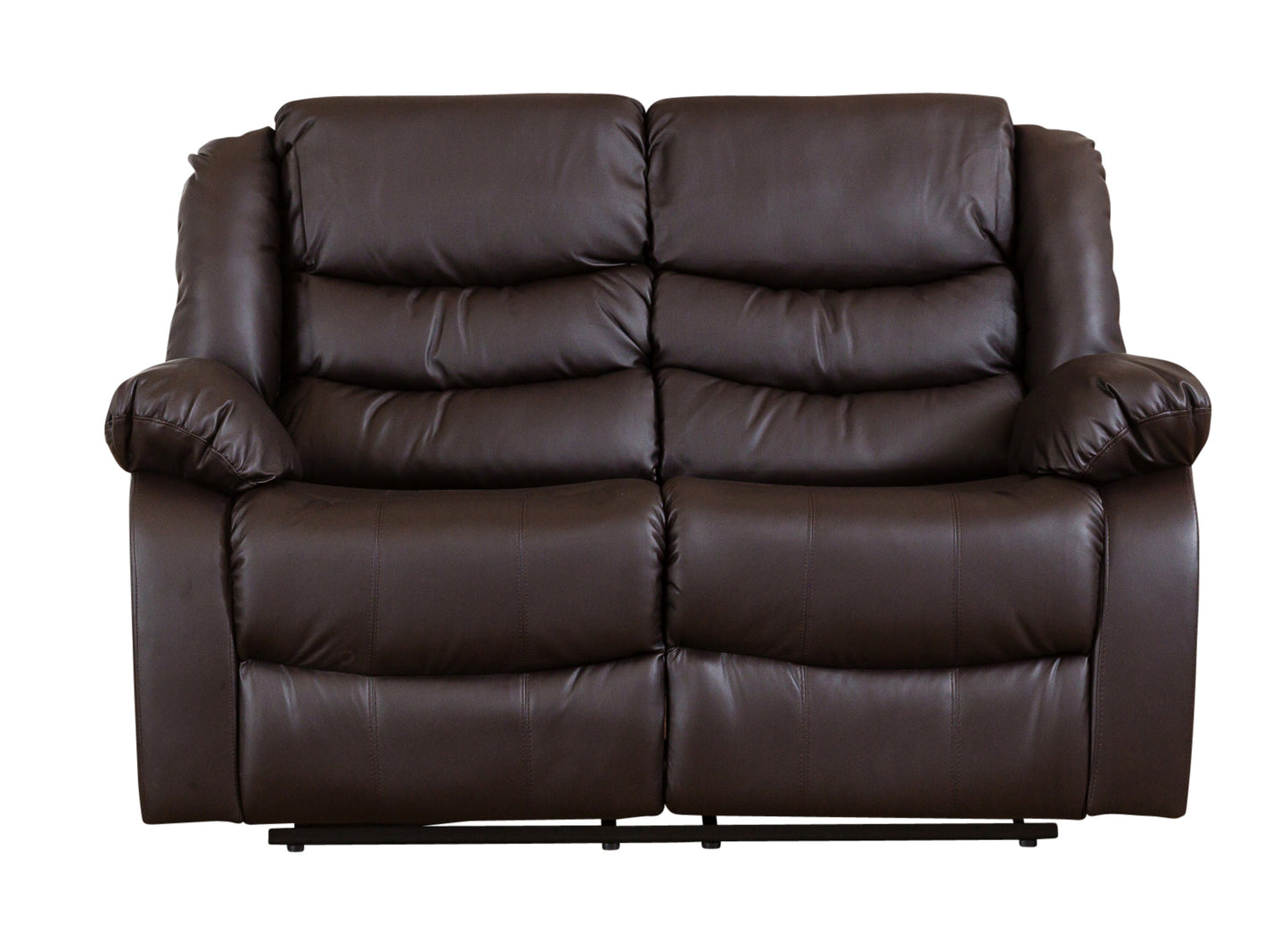 Commercial Grade Leather Recliner Sofa Available in black, brown, cream - CasaFenix