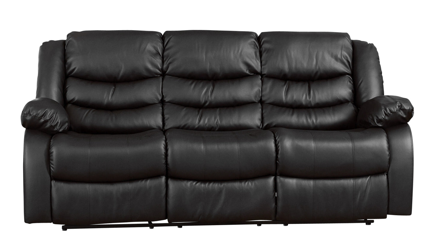 Commercial Grade Leather Recliner Sofa Available in black, brown, cream - CasaFenix