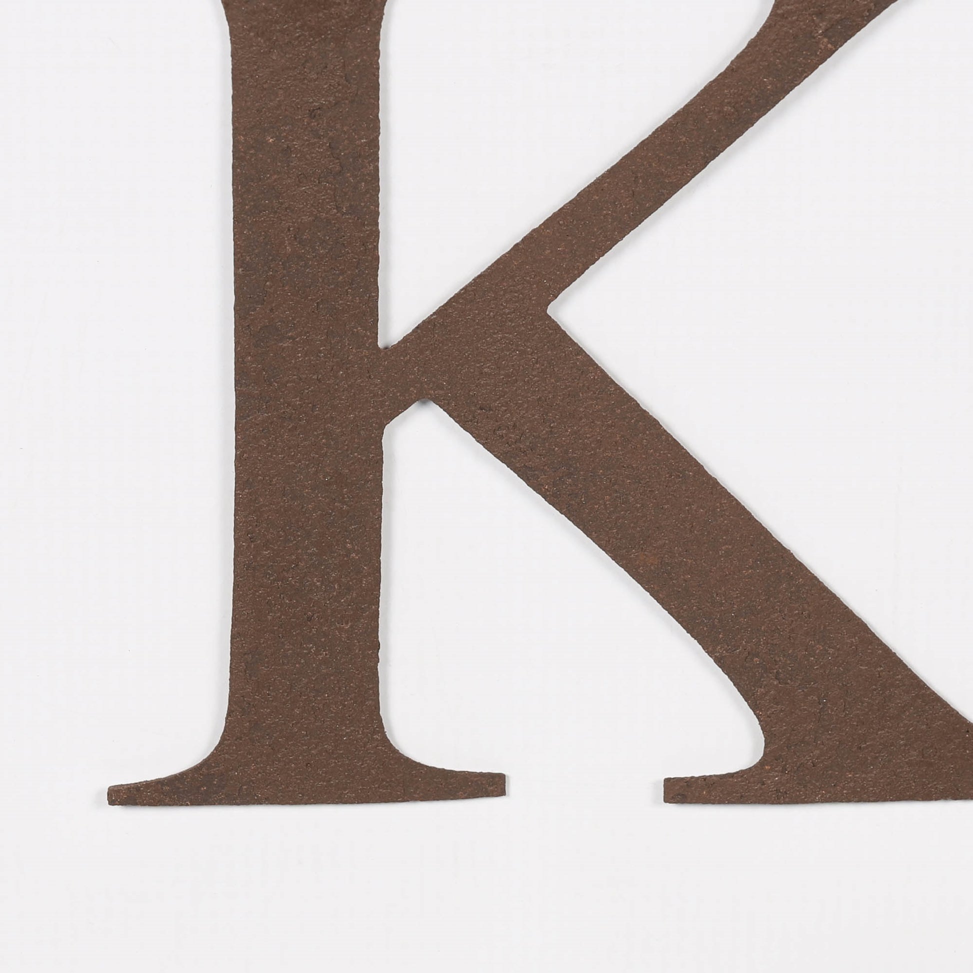 6" Rustic Iron Letter - K Side Table CasaFenix