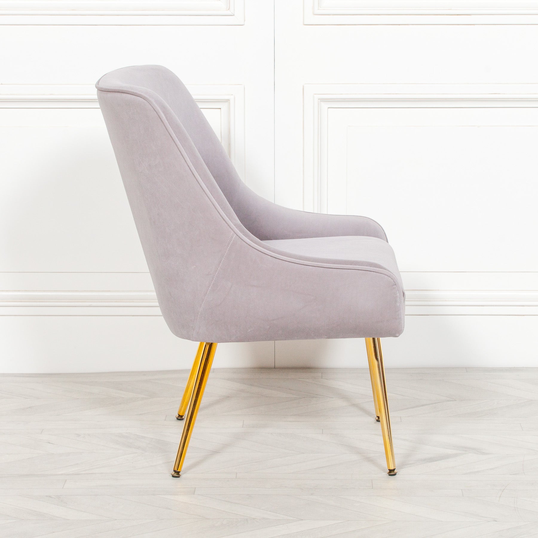 Grey Velvet Chair CasaFenix