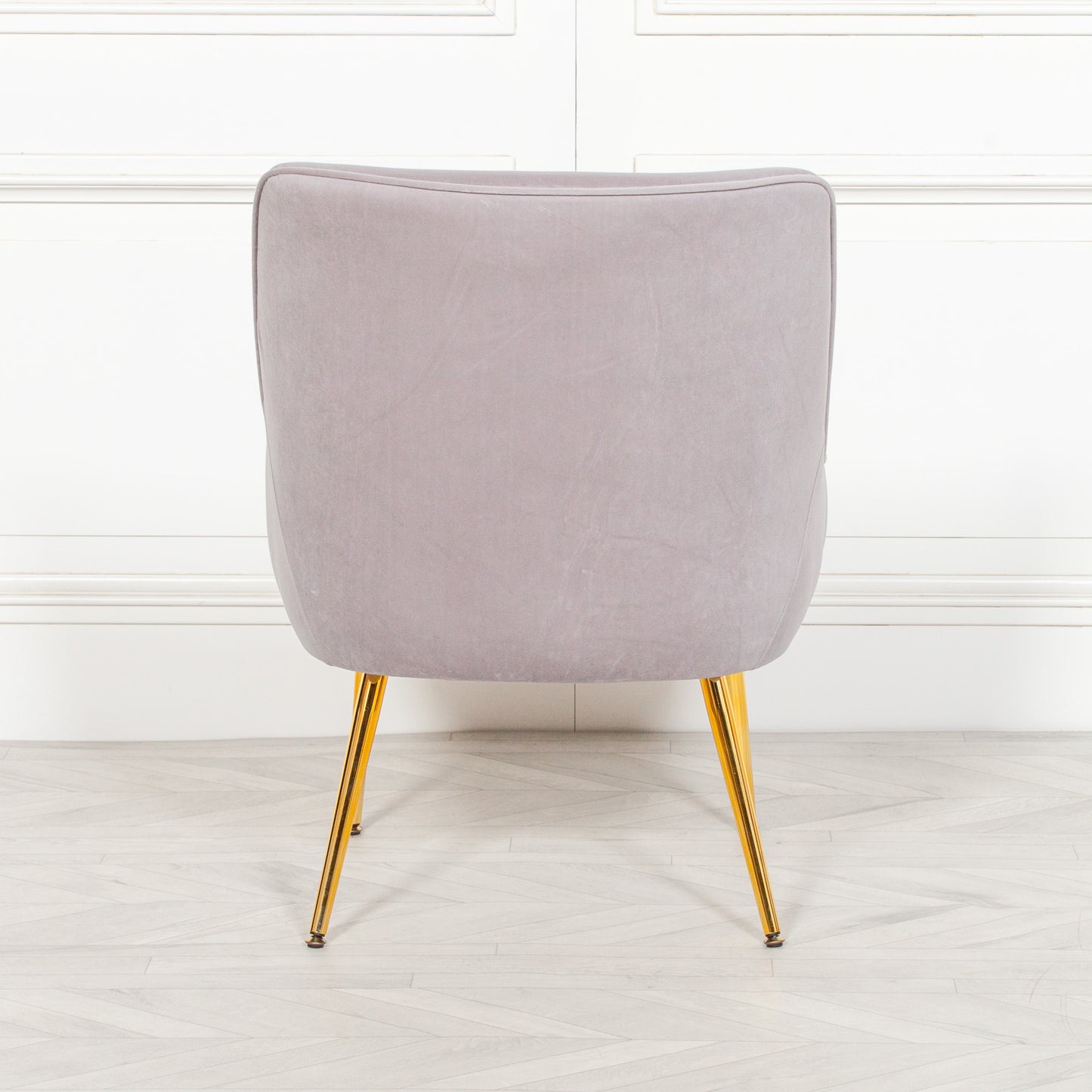 Grey Velvet Chair CasaFenix
