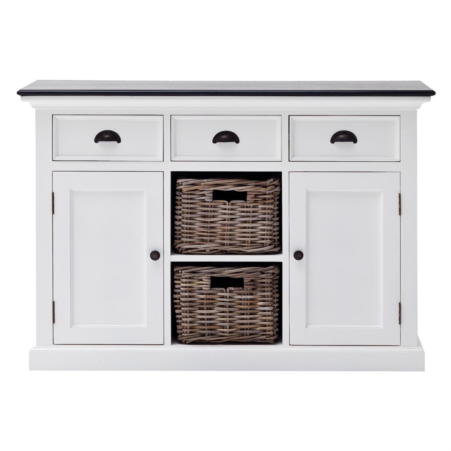 Halifax Contrast collection by Nova Solo.  Buffet with 2 Baskets CasaFenix