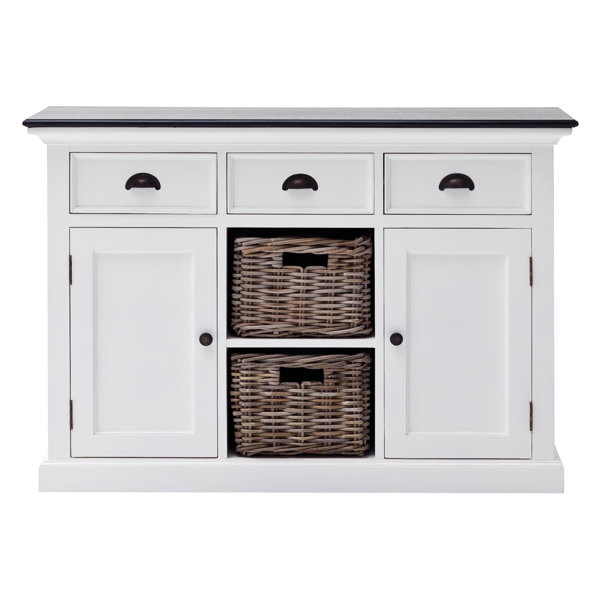 Halifax Contrast collection by Nova Solo.  Buffet with 2 Baskets CasaFenix