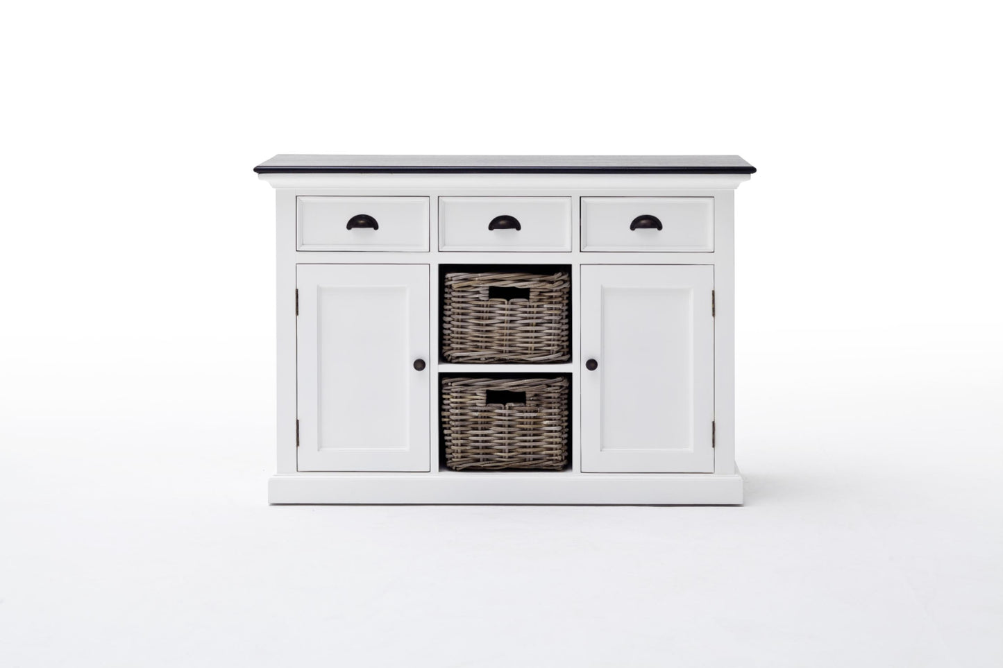 Halifax Contrast collection by Nova Solo.  Buffet with 2 Baskets CasaFenix