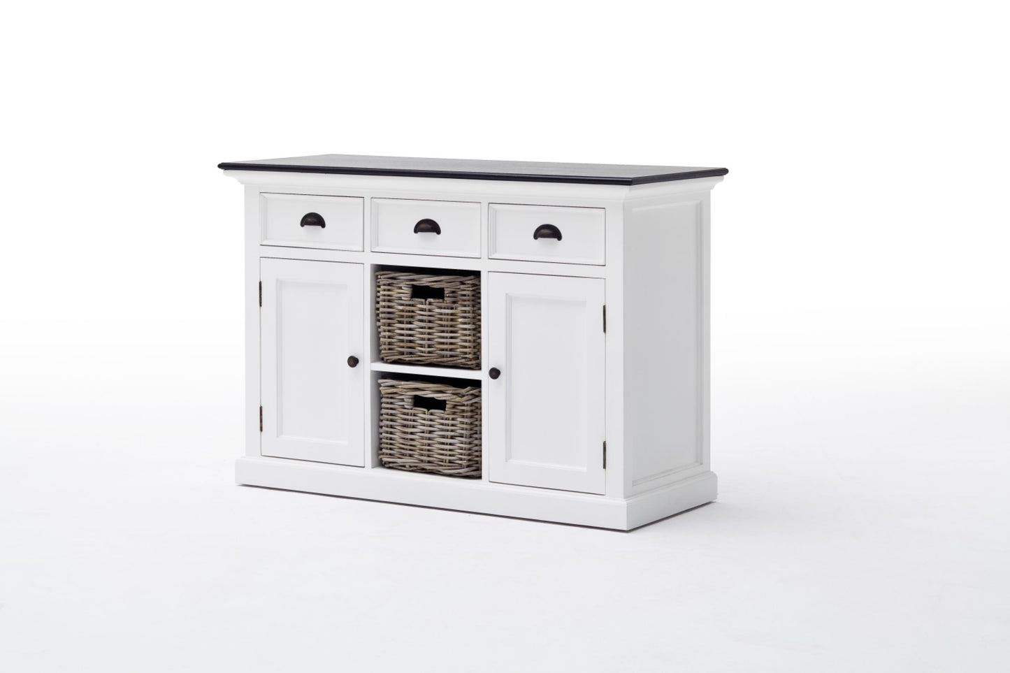 Halifax Contrast collection by Nova Solo.  Buffet with 2 Baskets CasaFenix