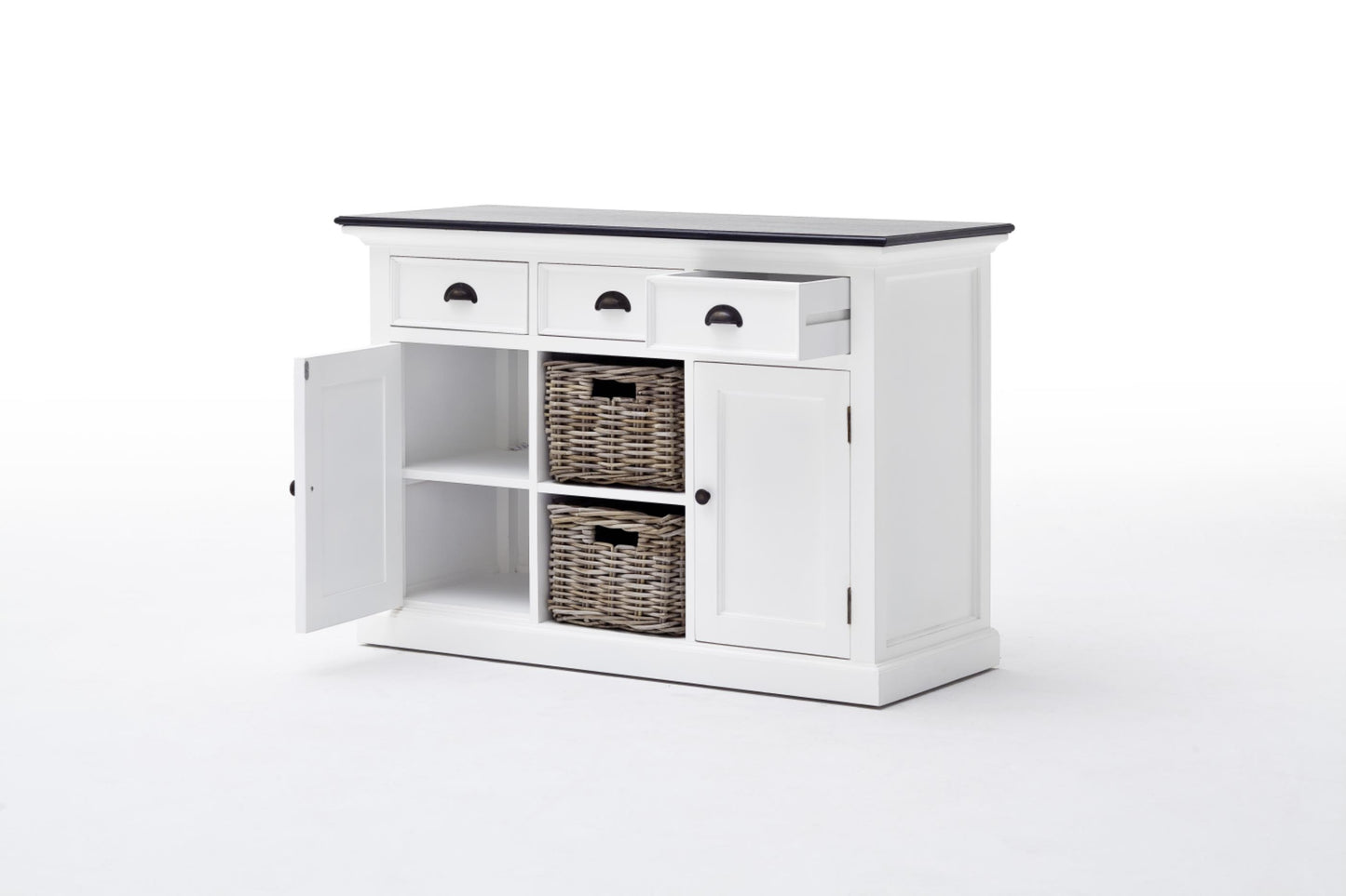 Halifax Contrast collection by Nova Solo.  Buffet with 2 Baskets CasaFenix