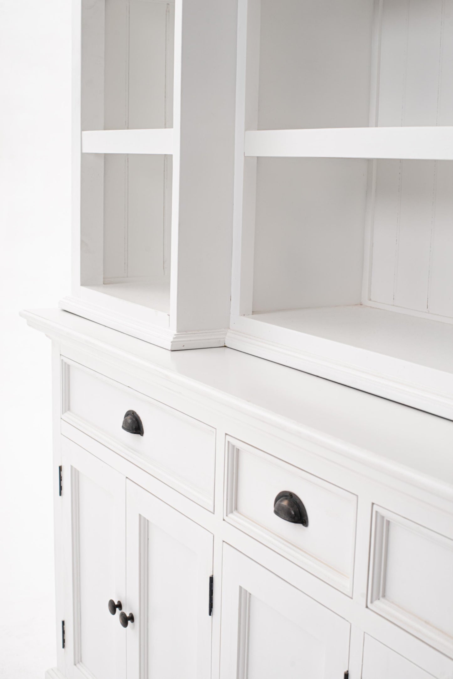 Halifax collection by Nova Solo.  Kitchen Hutch Cabinet with 5 Doors 3 Drawers CasaFenix