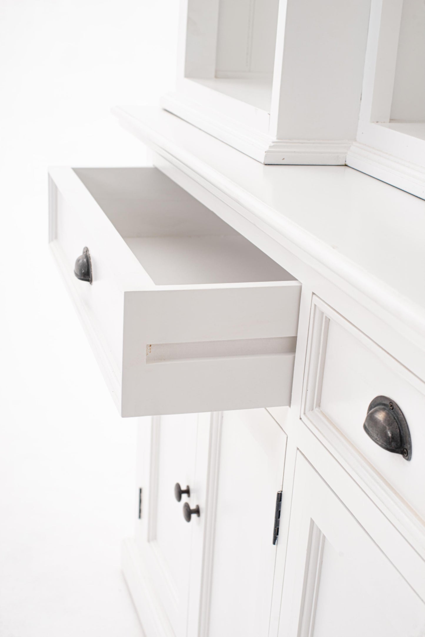 Halifax collection by Nova Solo.  Kitchen Hutch Cabinet with 5 Doors 3 Drawers CasaFenix