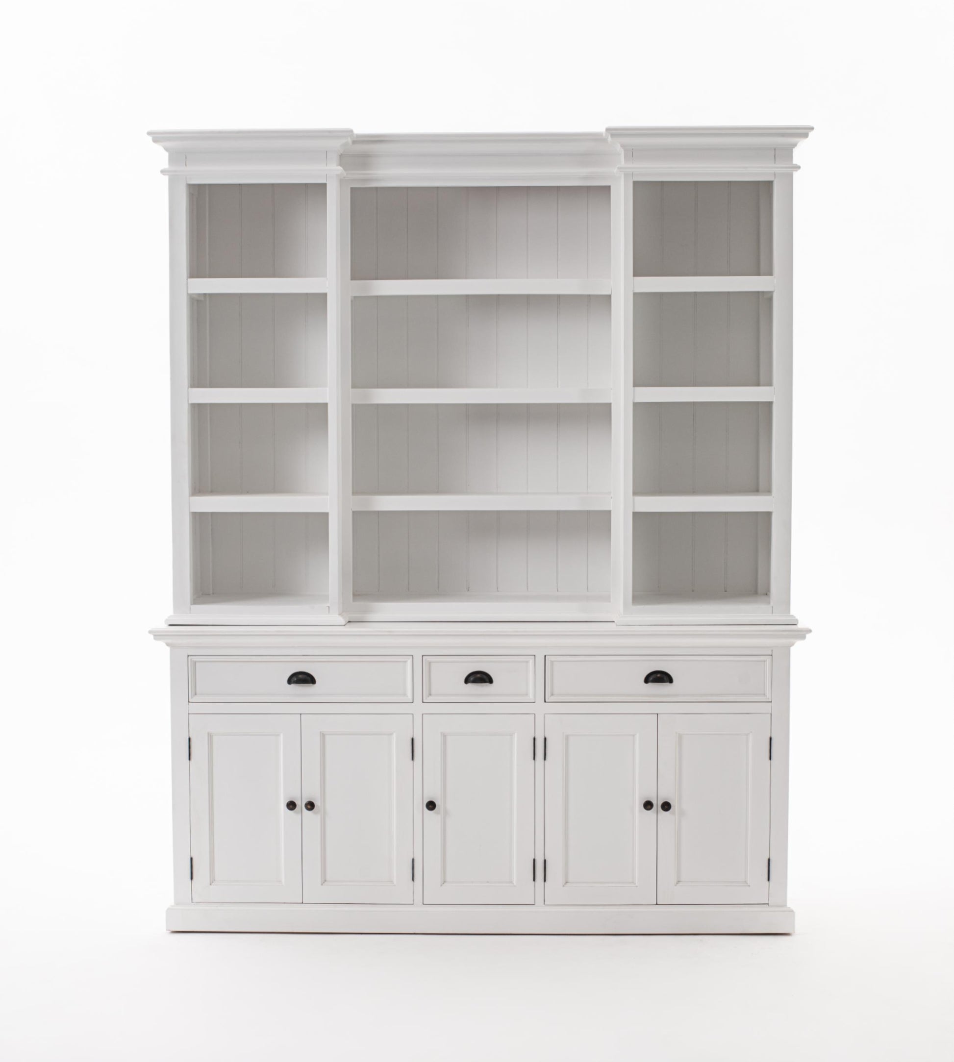 Halifax collection by Nova Solo.  Kitchen Hutch Cabinet with 5 Doors 3 Drawers CasaFenix