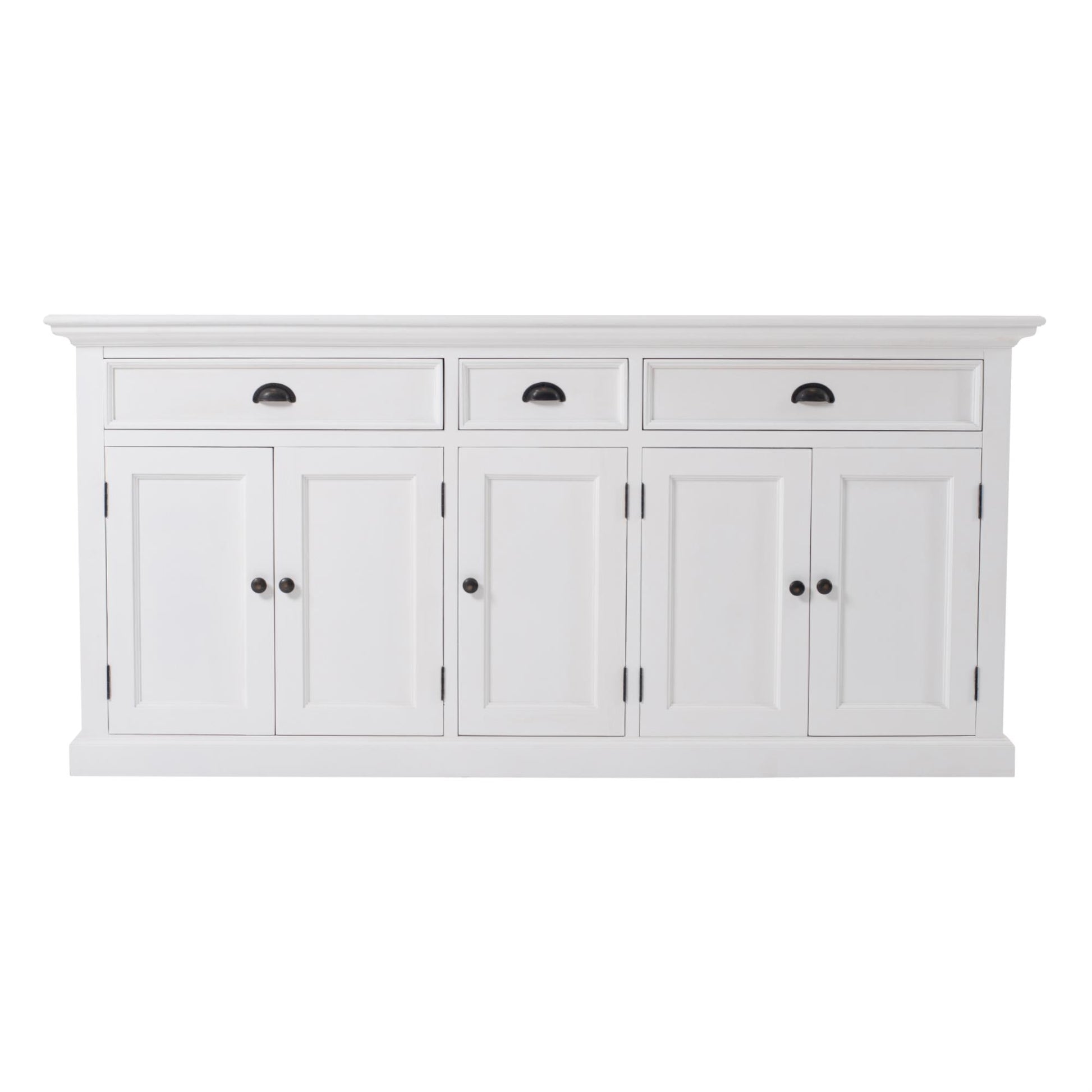 Halifax collection by Nova Solo.  Kitchen Hutch Cabinet with 5 Doors 3 Drawers CasaFenix