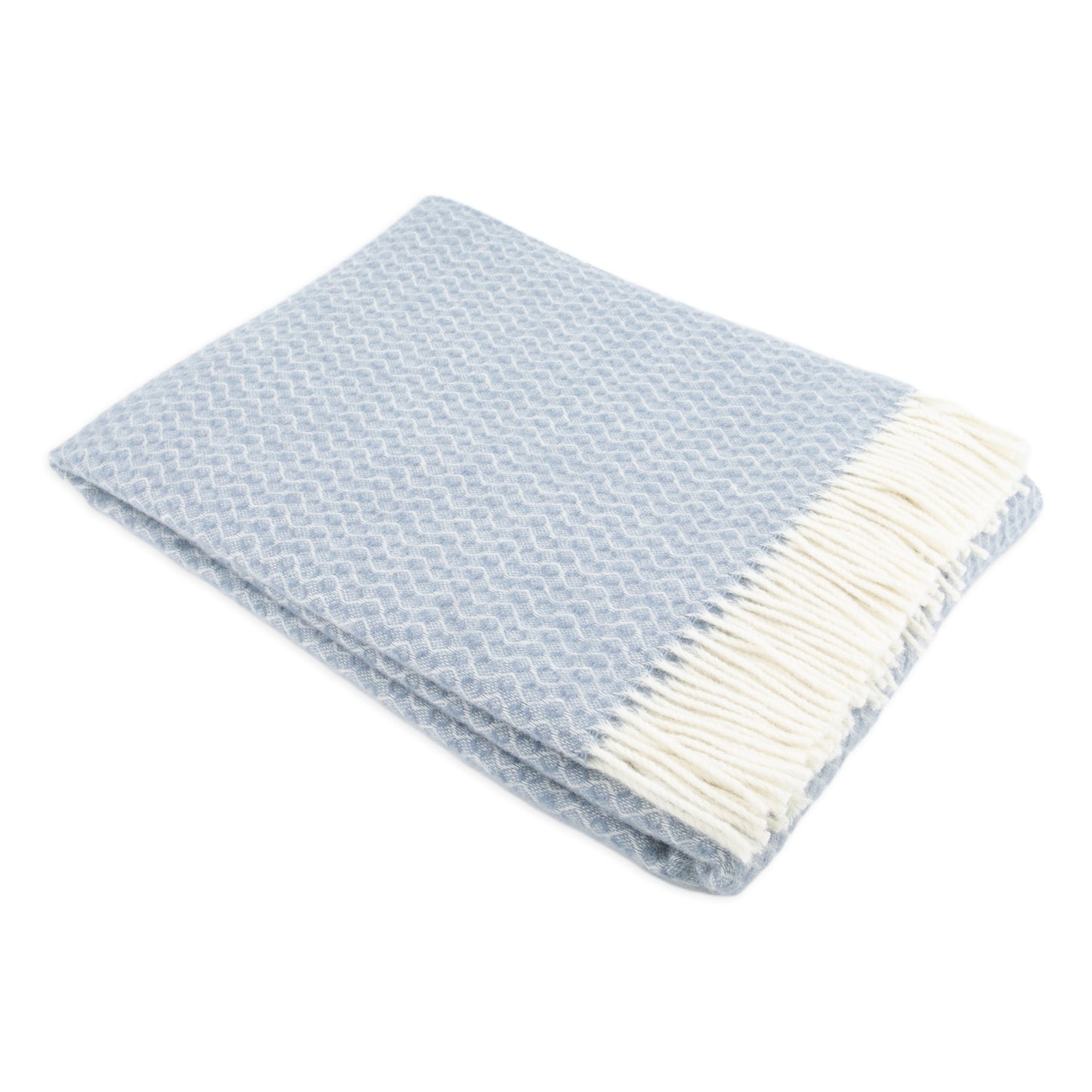 Hoop Pattern Blue Wool Blanket 200 x 140cm - CasaFenix