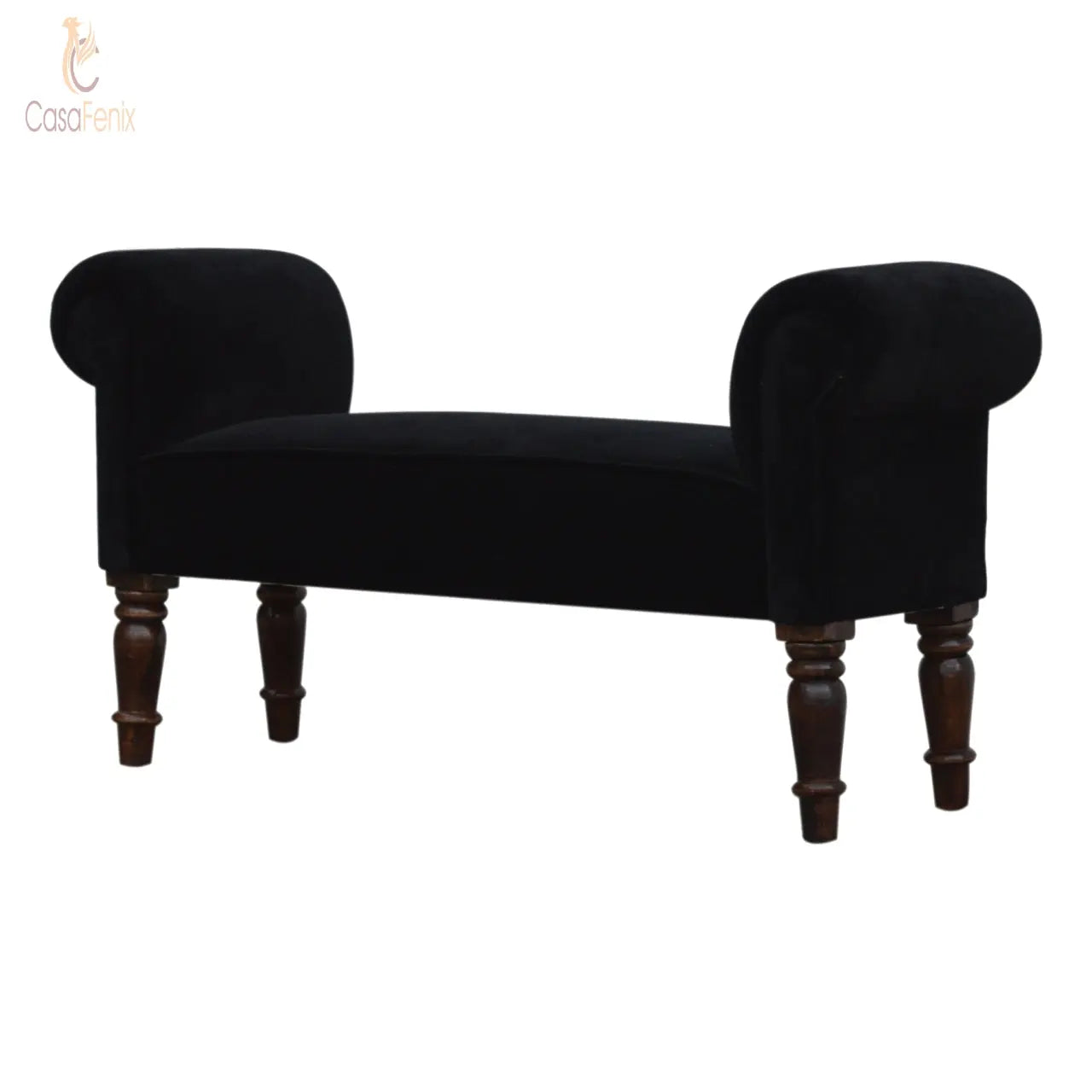 Black Velvet Bench Benches CasaFenix