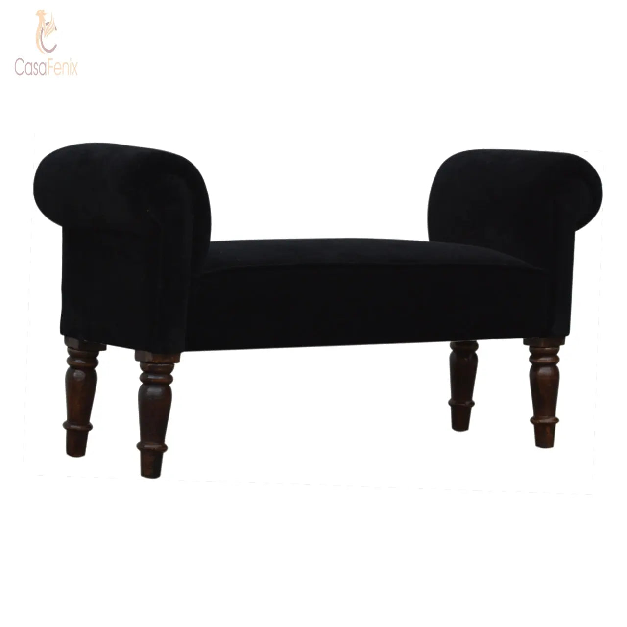 Black Velvet Bench Benches CasaFenix