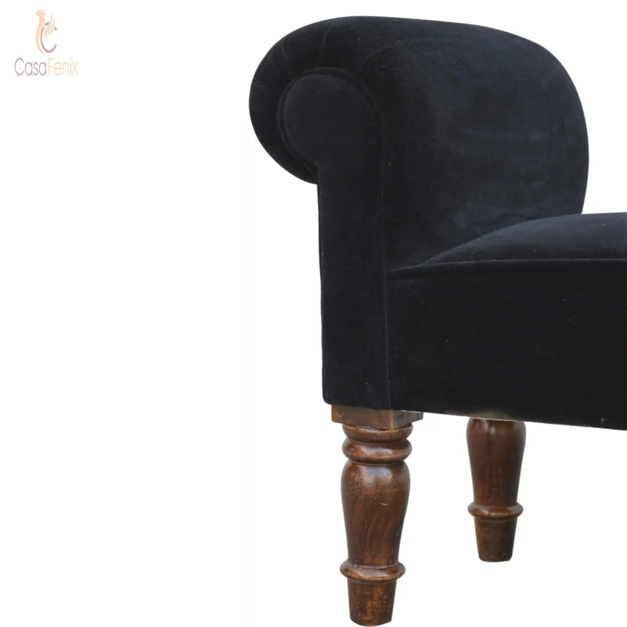 Black Velvet Bench Benches CasaFenix