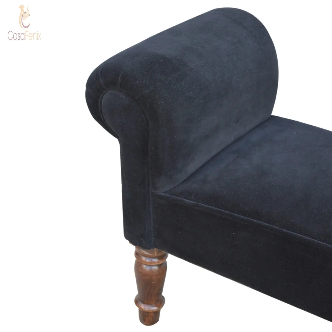 Black Velvet Bench Benches CasaFenix