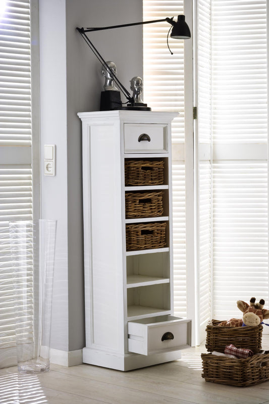 Halifax collection by Nova Solo.  Storage Tower with Basket Set CasaFenix