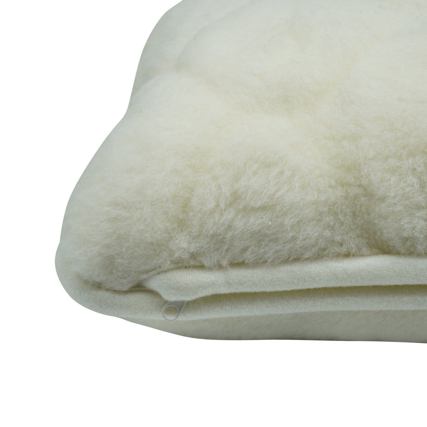 100% Cashmere Wool Pillow - Natural Shapes Cream / White Colour - CasaFenix