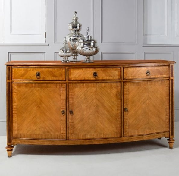 Inspire Walnut Dining Range Large Large Walnut Sideboard 179cm Wide 3 Door 3 Drawer Buffets & Sideboards CasaFenix