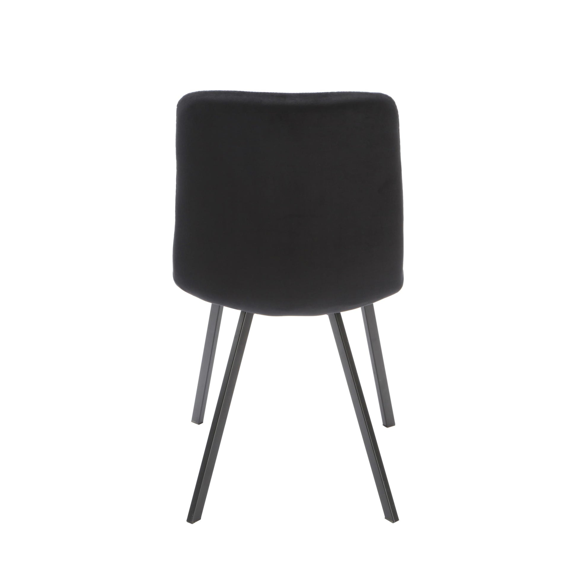 Squared Black Dining Chair (set of 2) Chair CasaFenix