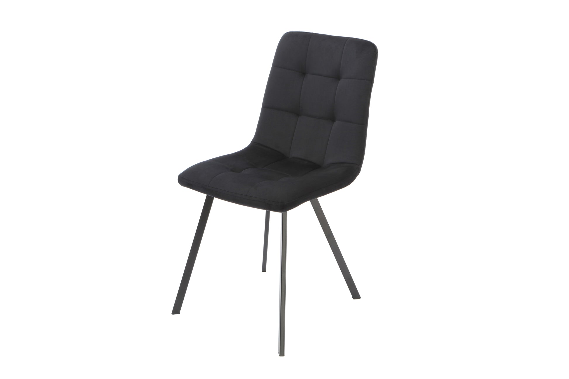 Squared Black Dining Chair (set of 2) Chair CasaFenix