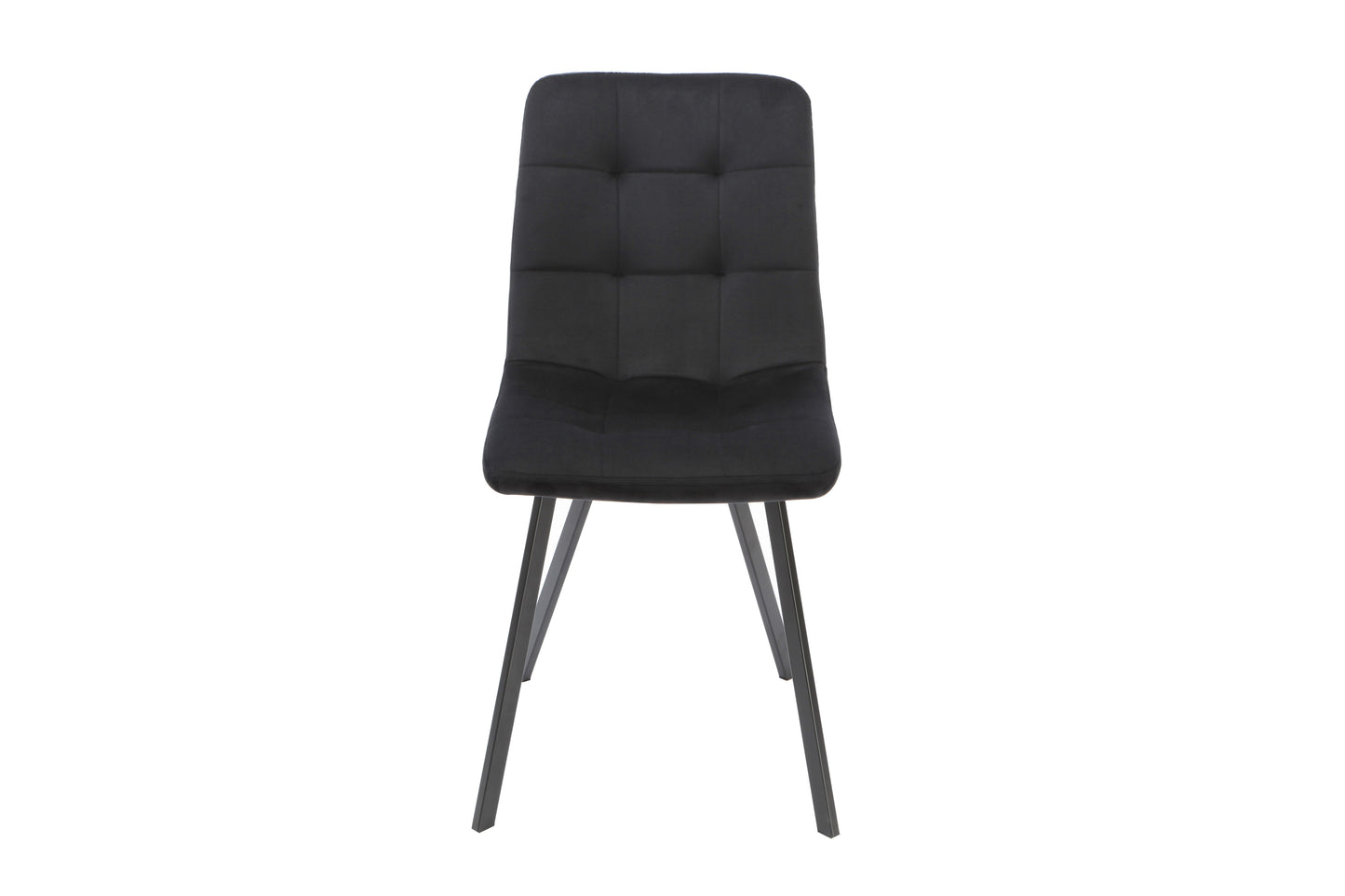 Squared Black Dining Chair (set of 2) Chair CasaFenix