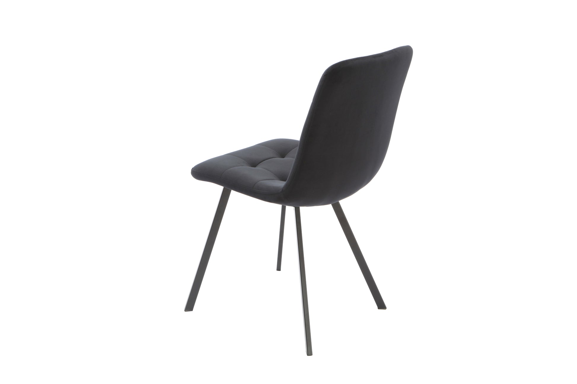 Squared Black Dining Chair (set of 2) Chair CasaFenix