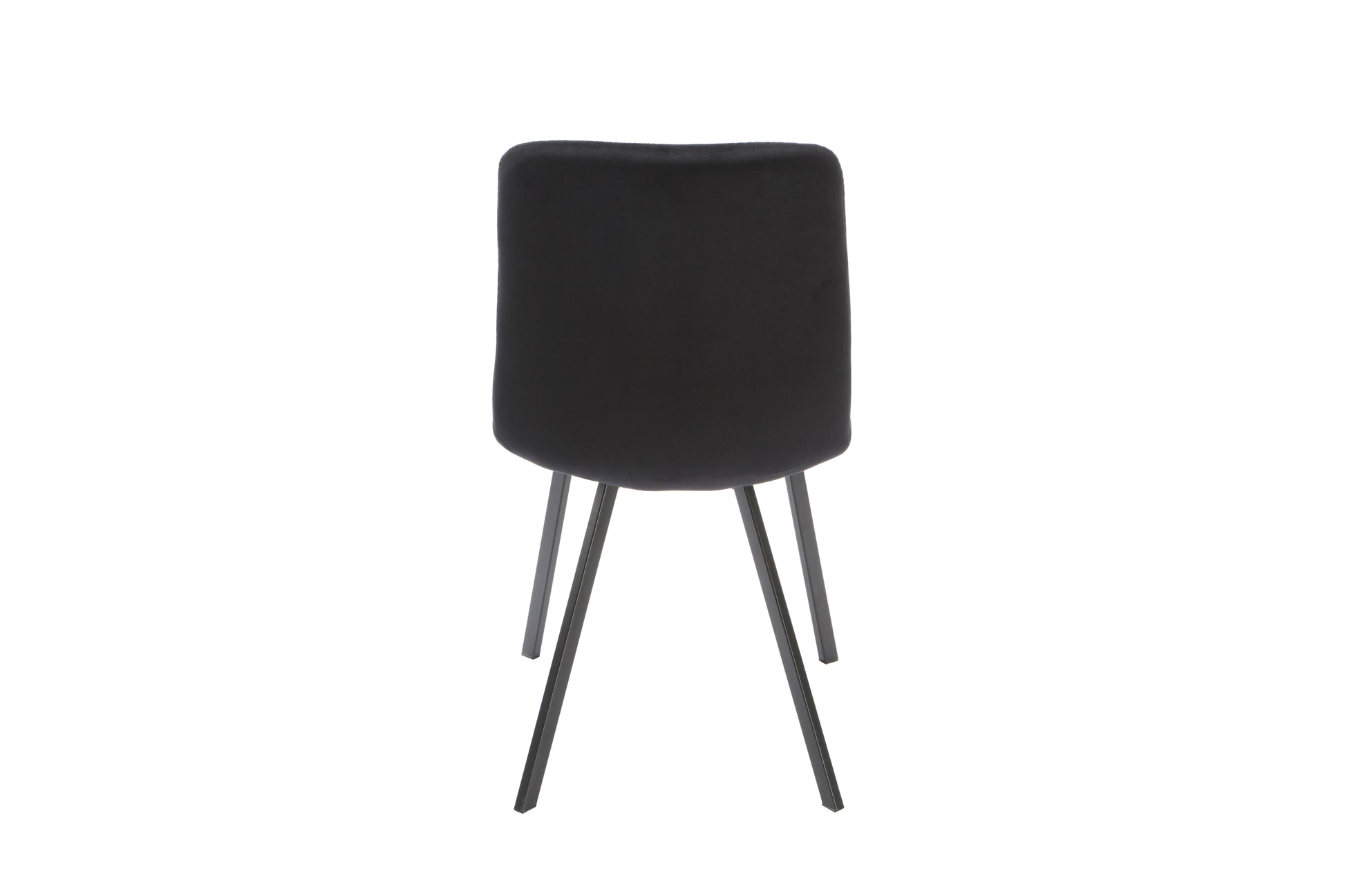 Squared Black Dining Chair (set of 2) Chair CasaFenix