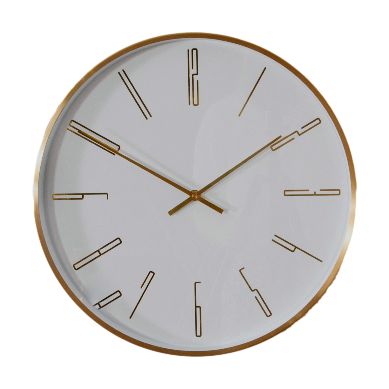 Gold 16" Modern Analogue Wall Clock  CasaFenix