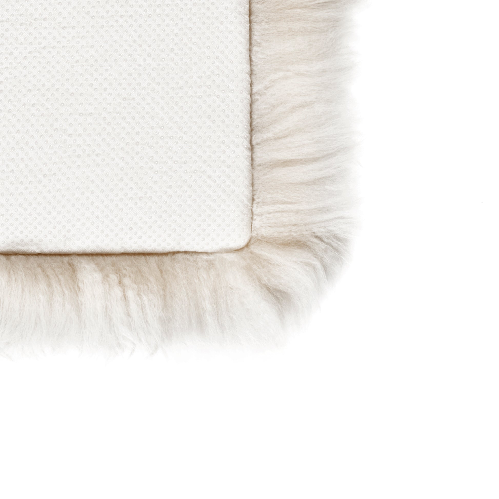 Natural White Round Sheepskin Chair Pad - CasaFenix