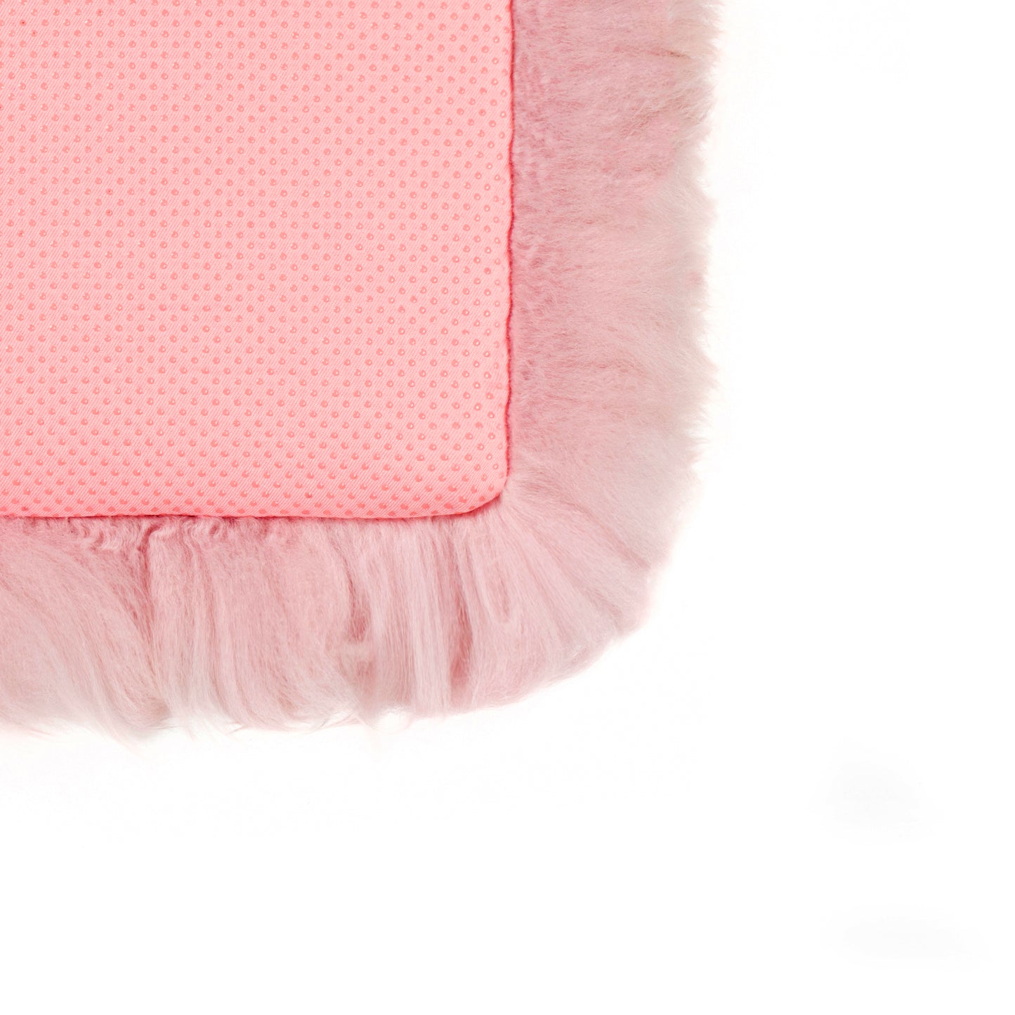 Blush Pink Square Sheepskin Chair Pad - CasaFenix