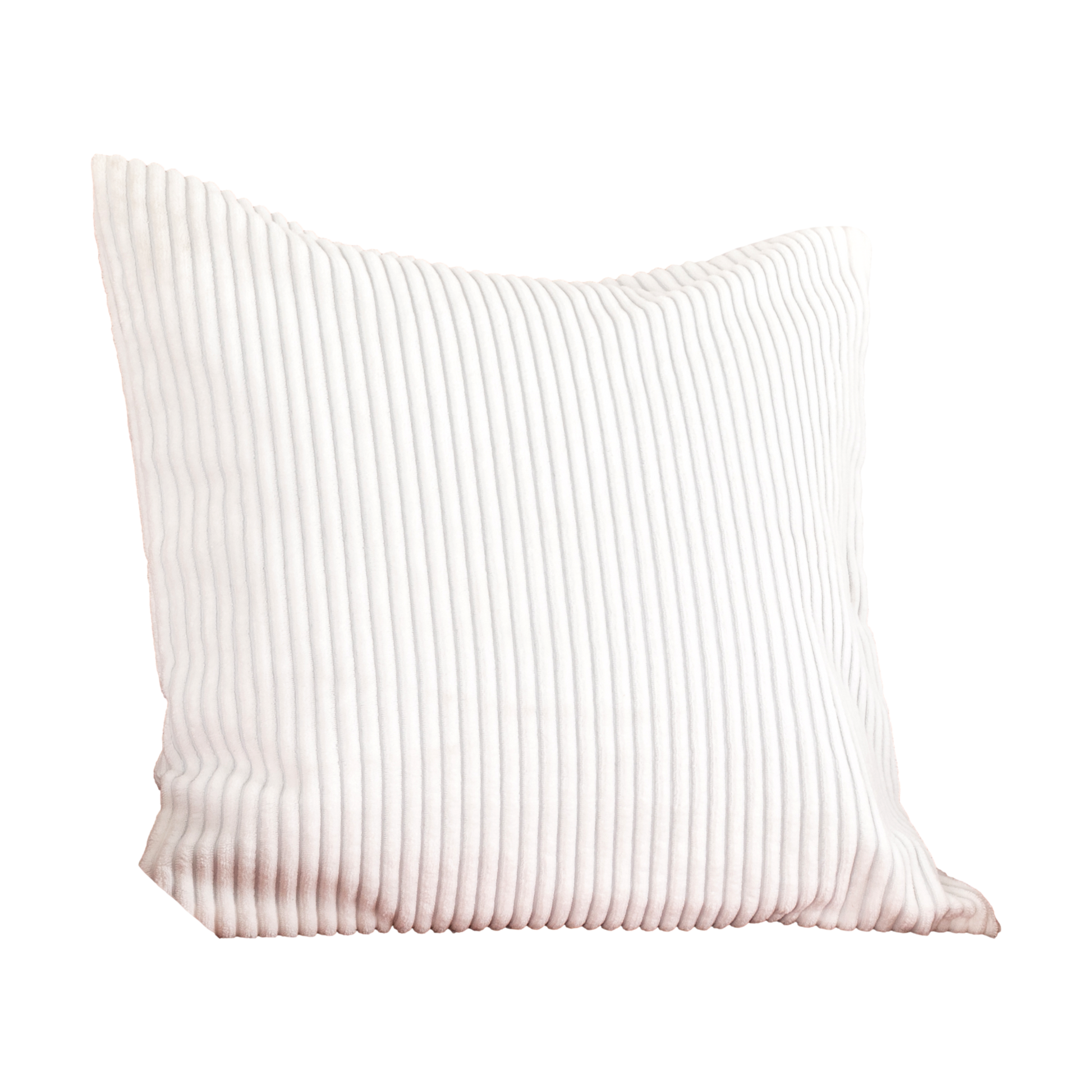 White Corduroy Cushion Cover Cushion CasaFenix