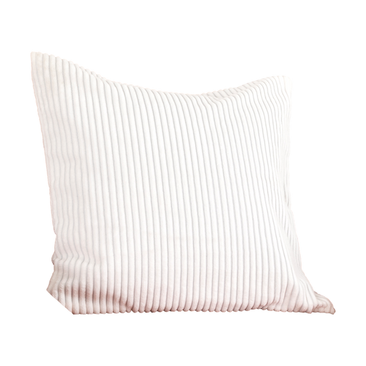 White Corduroy Cushion Cover Cushion CasaFenix