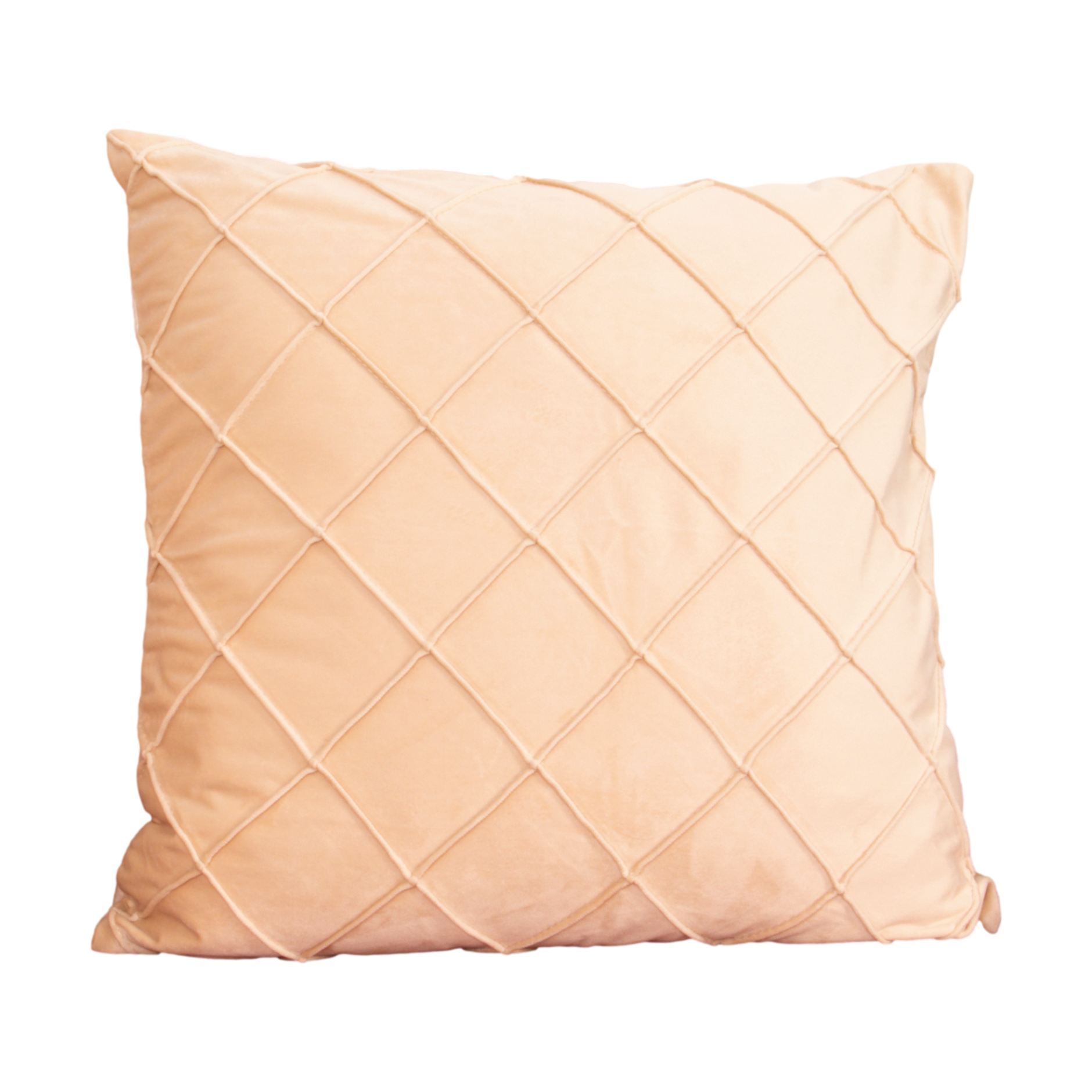 Diamond Beige Velvet Cushion Cover Cushion CasaFenix