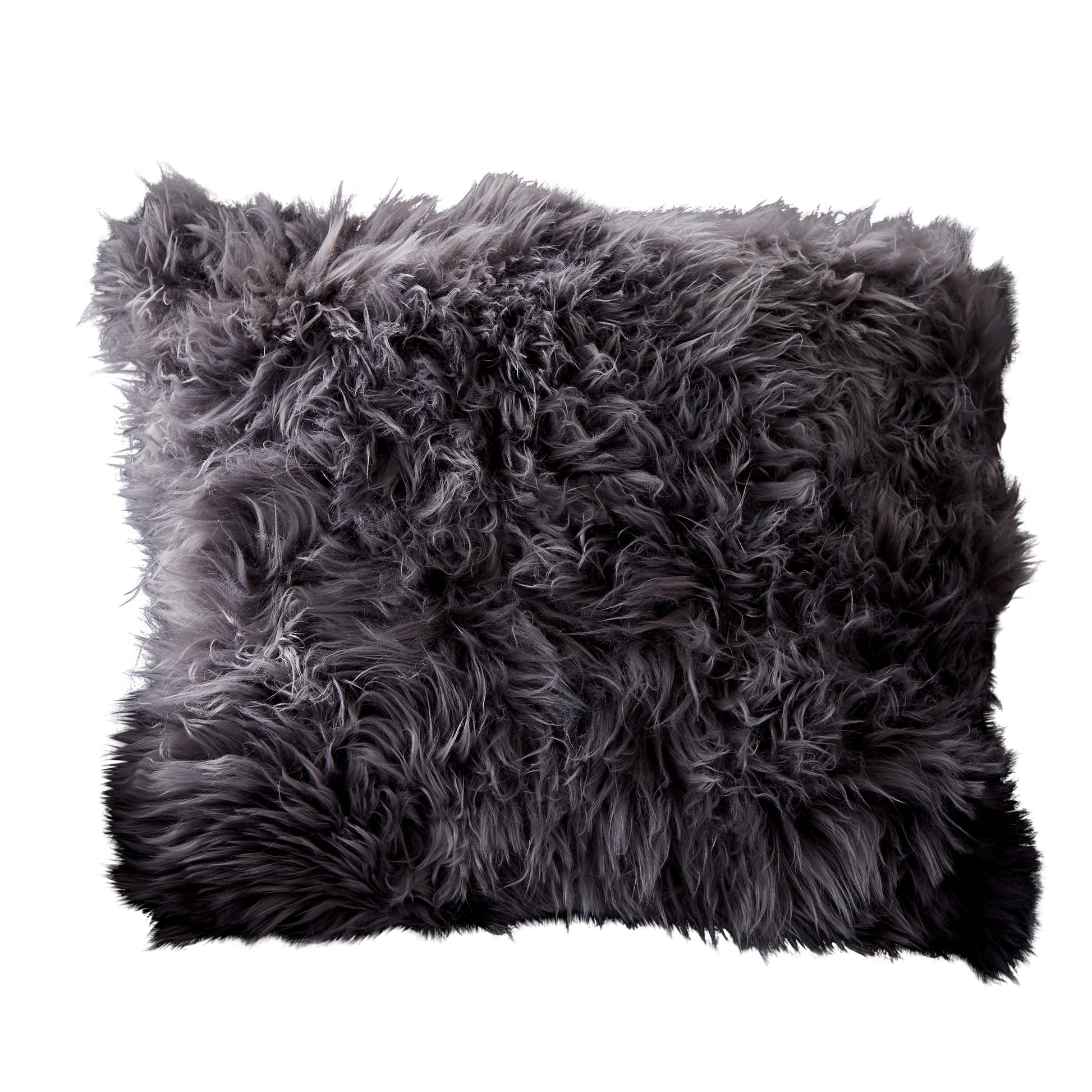 Grey Sheepskin Cushion Cushion CasaFenix