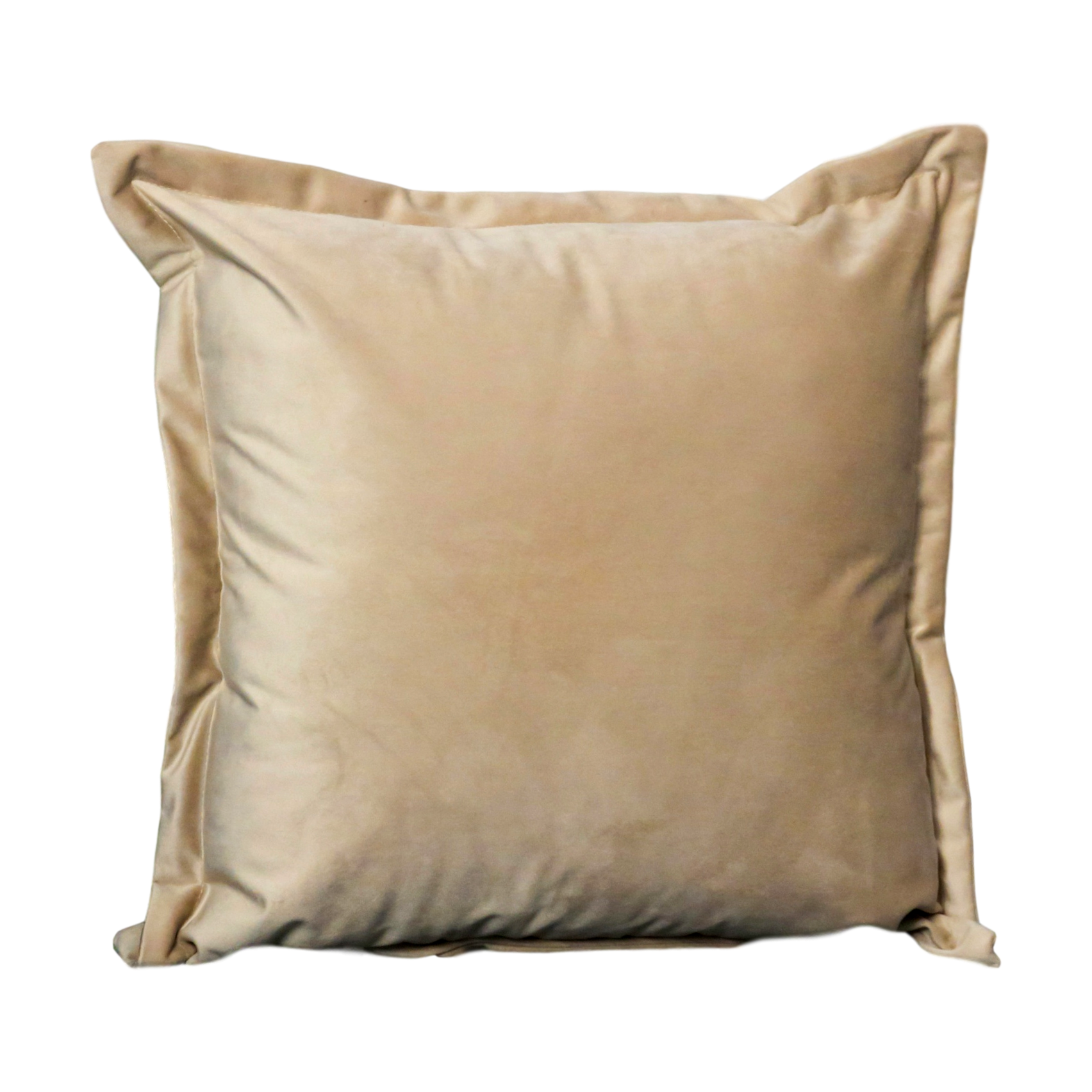 Beige Velvet Cushion Cover Cushion CasaFenix