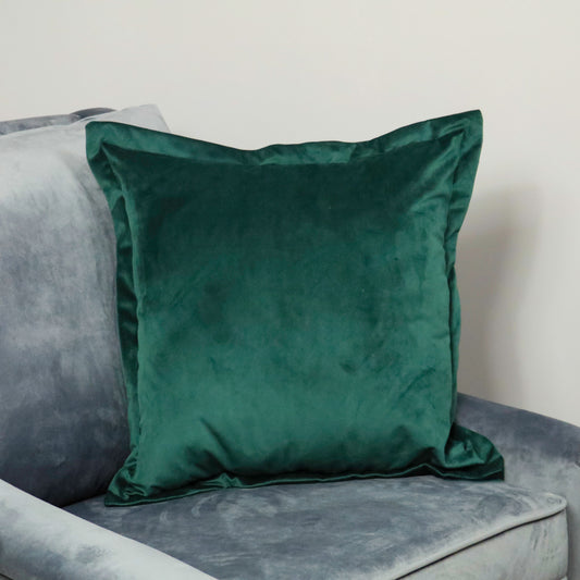 Dark Green Velvet Cushion Cover Cushion CasaFenix