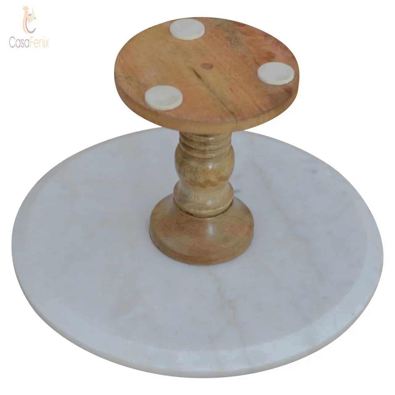 Cake Stand with Marble Top - CasaFenix